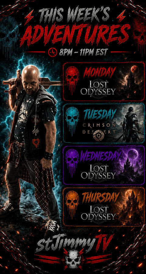 Weekly Stream Schedule