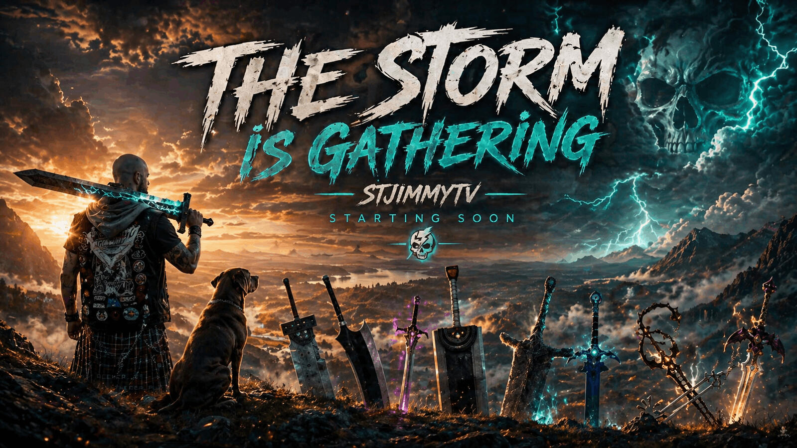 Starting Soon Scene Custom animated stream scene designed to build anticipation before the broadcast begins
